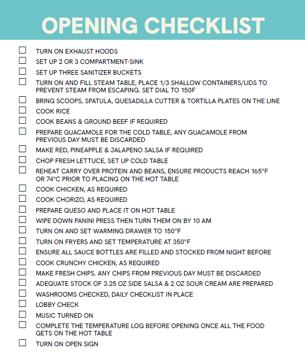 BARRIO Checklists 2025