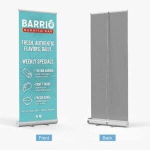 Barrio Burrito - Retractable Banner 33"W and 80"H with Insert